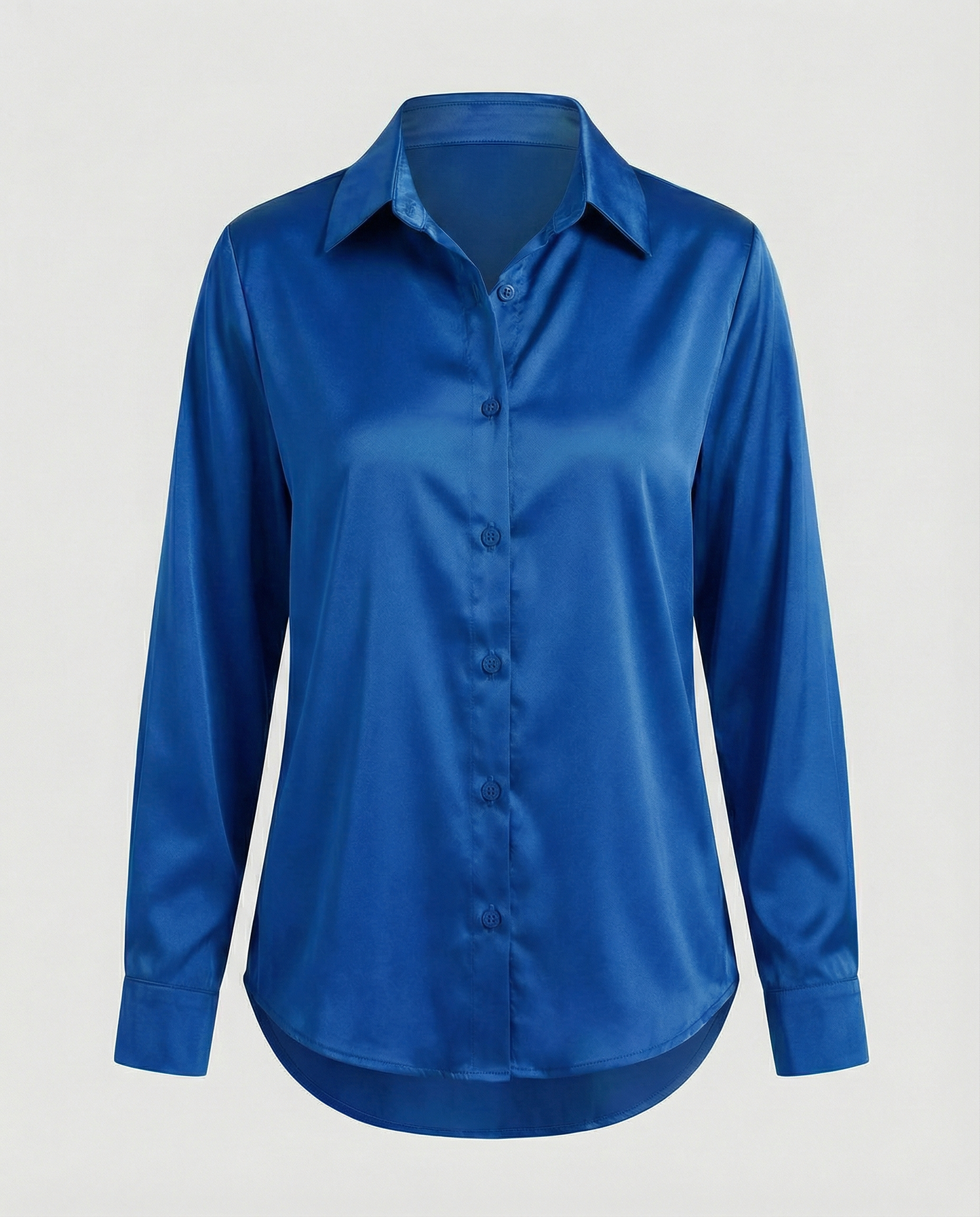 Damen Satinbluse Lockere