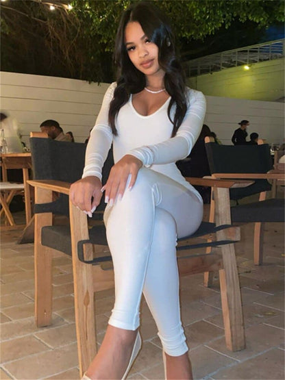 Damen Catsuit Bodysuit Stretch