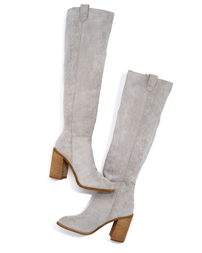 Eveloria Damen Slouch Stiefel mit Heiligenschein