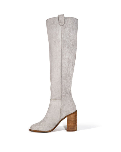 Eveloria Damen Slouch Stiefel mit Heiligenschein