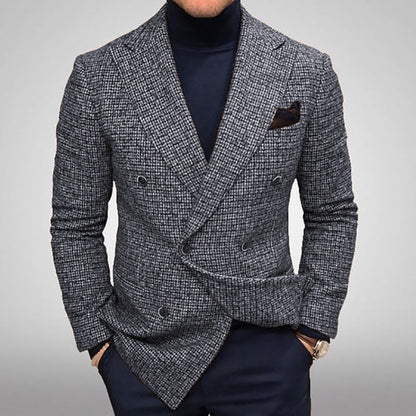 Herren Zweireiher Sakko Maßgeschneidert Blazer - Eveloria