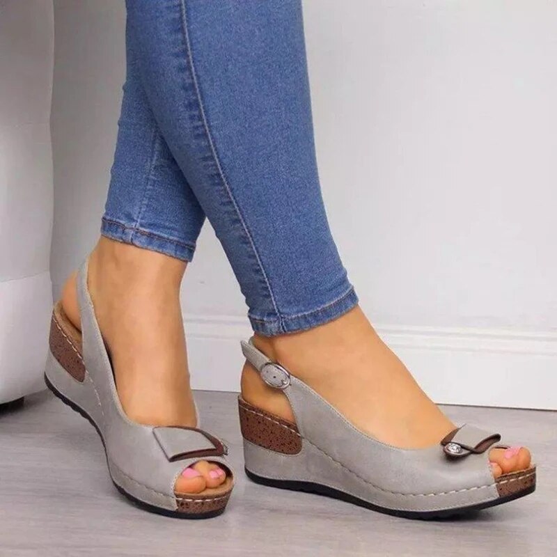 Eveloria Damen Orthopädische Absatzsandalen