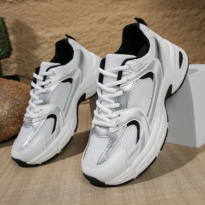 Damen Chunky Sneaker Schnürverschluss