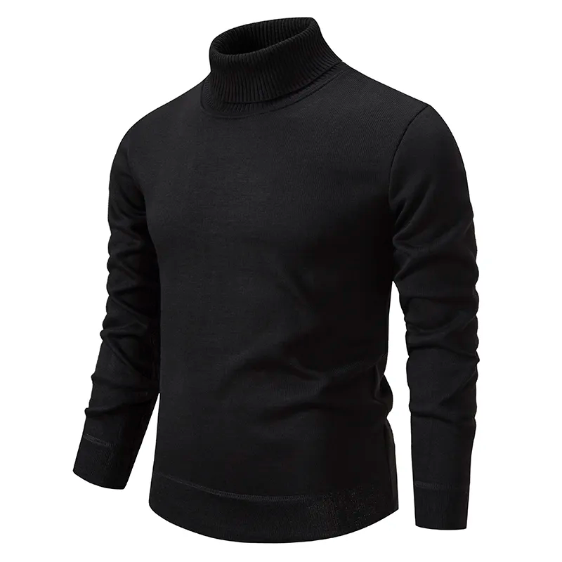 Eveloria Herren Rollkragenpullover Baumwolle