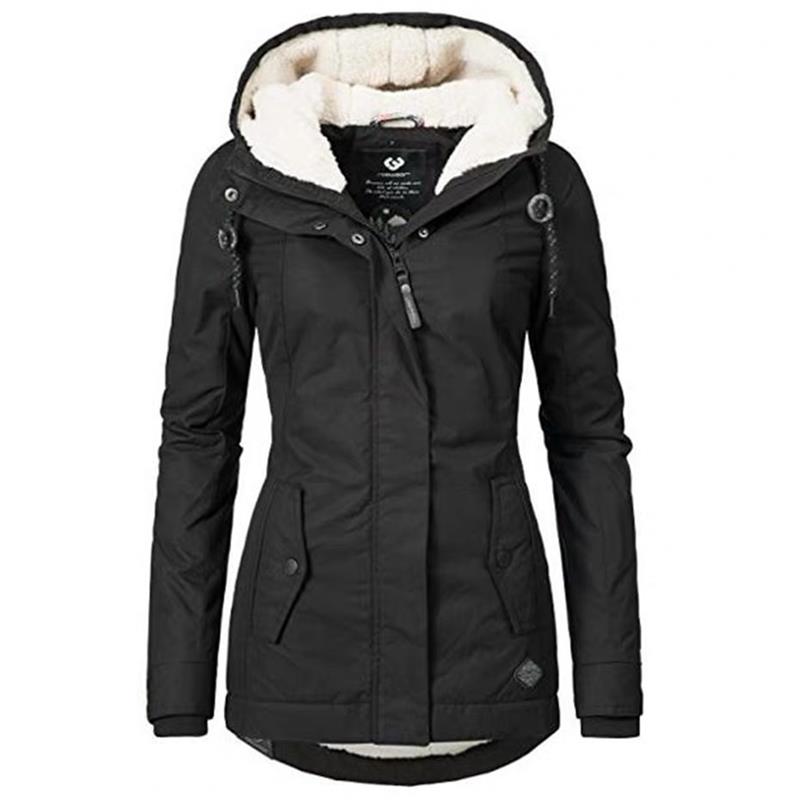 Eveloria Damen Winterparka Sherpa Gefüttert Warm