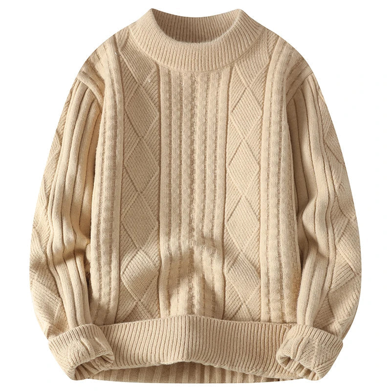 Herrenpullover Diamantmuster Qualität