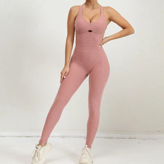 Damen Rückenfreier Sport-Overall Bequem - Norvielle