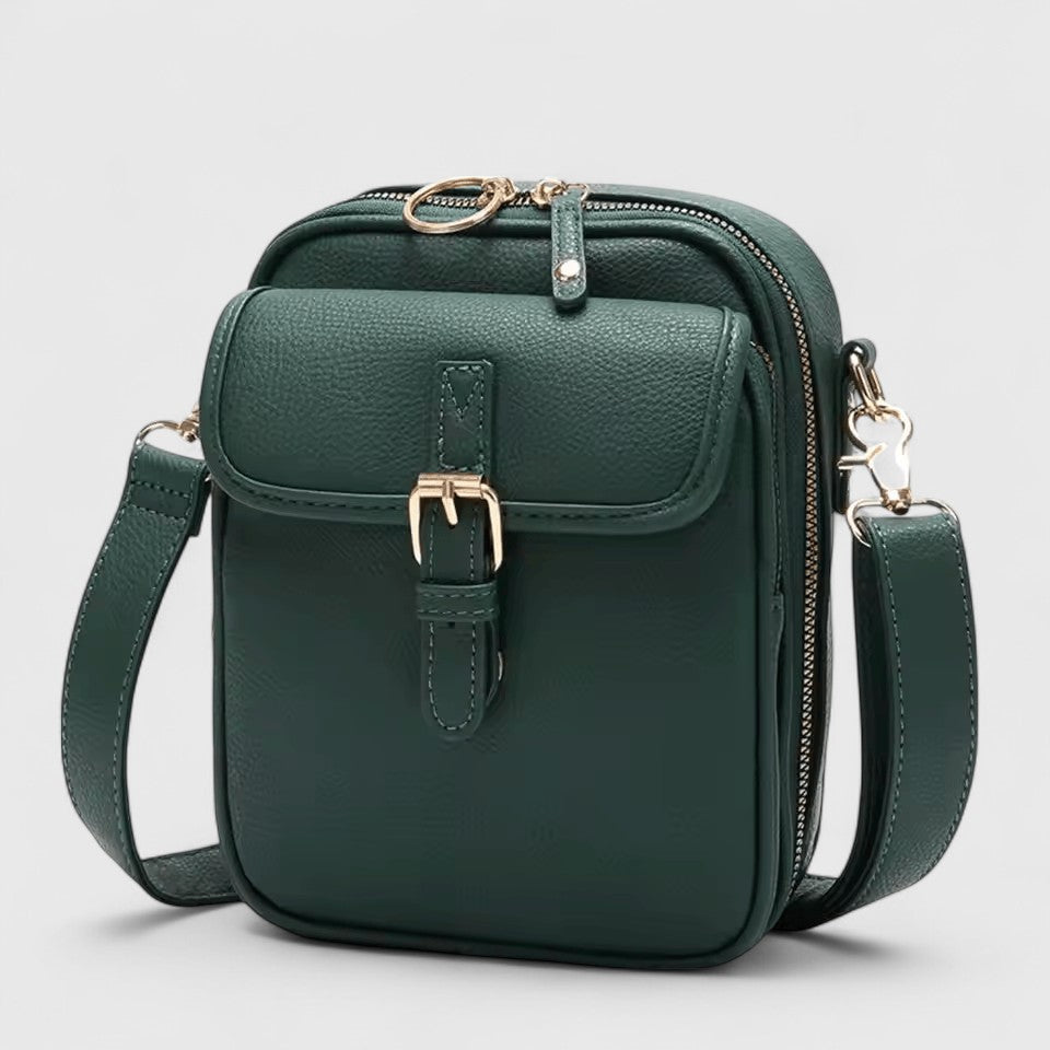 Damen Schultertasche Alltag Leder Braun