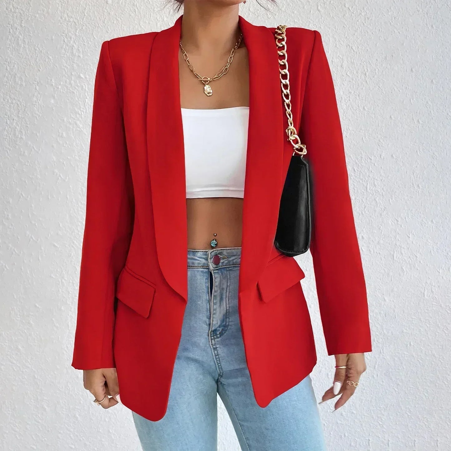Eveloria Damen Büroblazer Elegant
