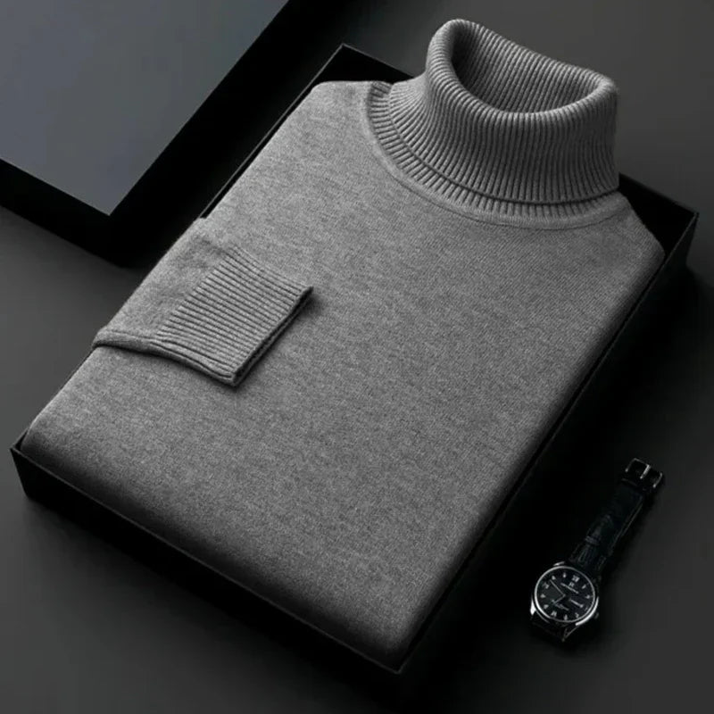 Alwin Herren Rollkragenpullover Warm