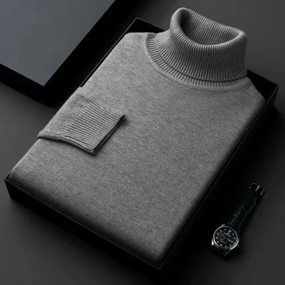 Alwin Herren Rollkragenpullover Warm
