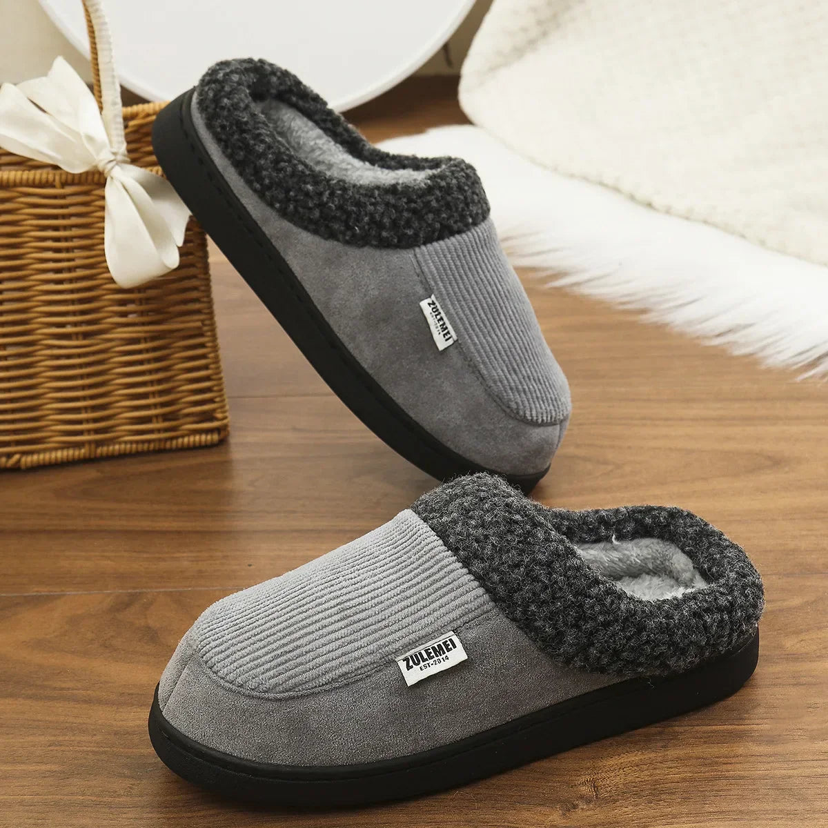Chatham Unisex Memory Foam Hausschuhe Weich Plüsch Rutschfest