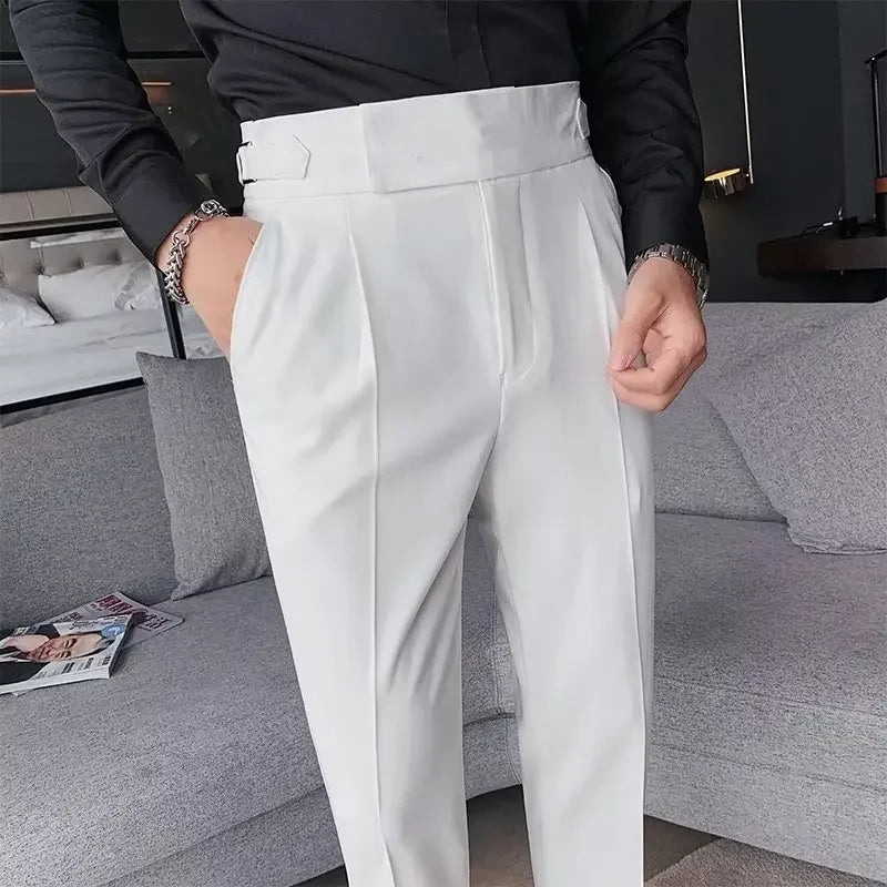 Eveloria Damen Chinohose Hochtailliert