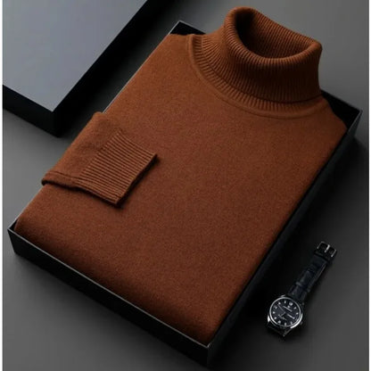 Alwin Herren Rollkragenpullover Warm