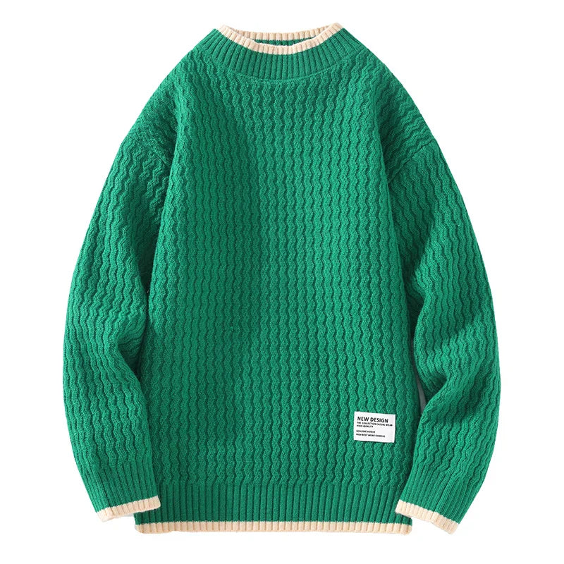 Herren Strickpullover Strukturstrick