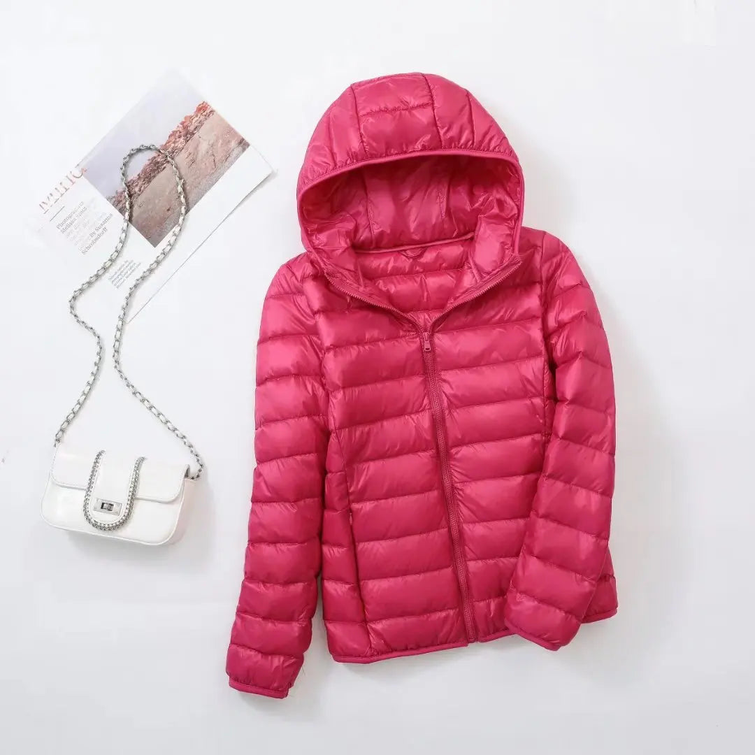 Damen Leichte Daunenjacke Herbst Winter