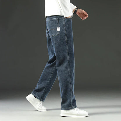 Herren Weite Jeans Blau - Norvielle