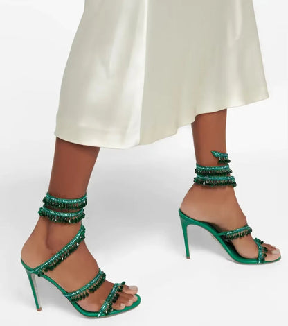 Damen High Heel Sandalen Hoher Absatz