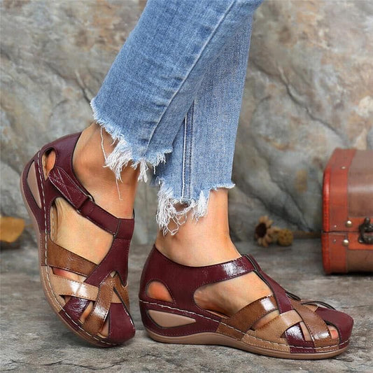 Eveloria Damen Orthopädische Sandalen Retro-Stil - Eveloria