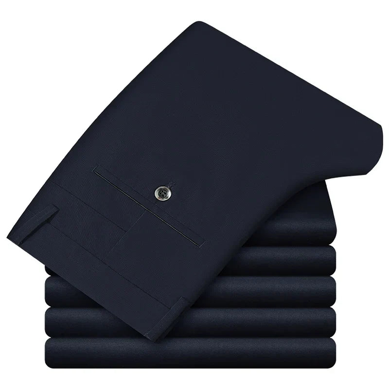 Herren Anzughosen Slim Fit Baumwolle