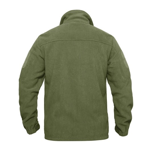 Eveloria Herren Fleecejacke Lässig Braun - Eveloria