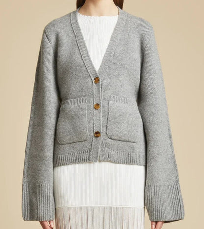 Damen Strickjacke Stilvoll Langärmlig