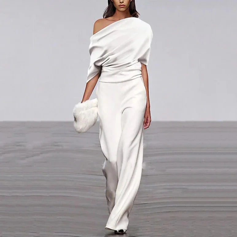 Eveloria Damen Overall Einlinien Ausschnitt Elegantes Design - Eveloria
