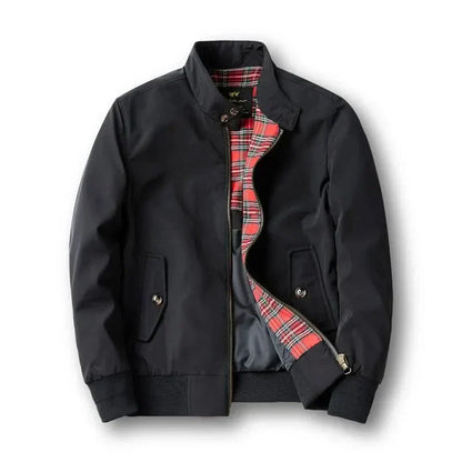 Herren Winterjacke Bomber Karo-Futter