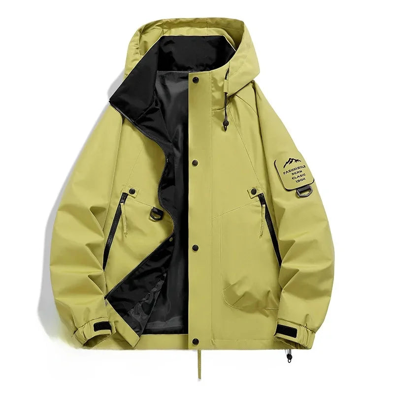 Herren Utility-Jacke Kapuze Frontreißverschluss - Eveloria