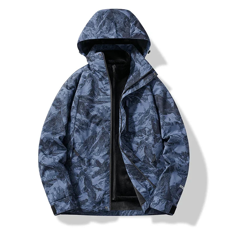 Herren Winterjacke Kapuze Warm Erich