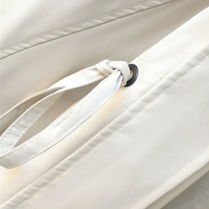 Damen Übergangsjacke Moderner Layer-Look Beige