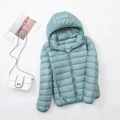 Damen Leichte Daunenjacke Herbst Winter
