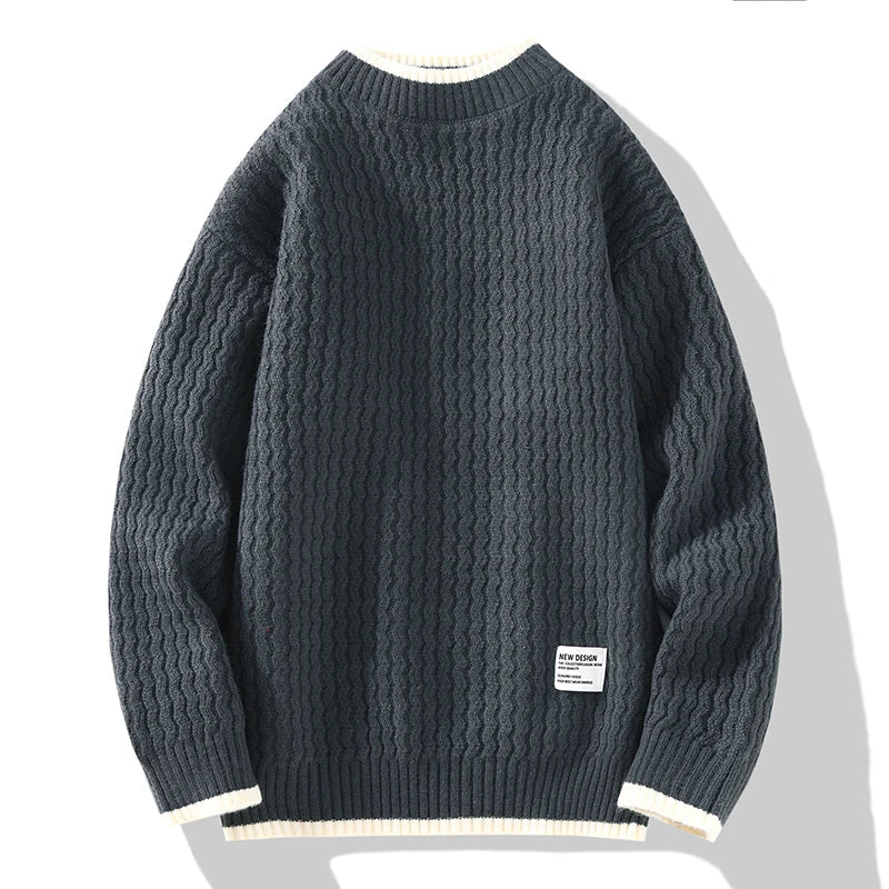 Herren Strickpullover Strukturstrick