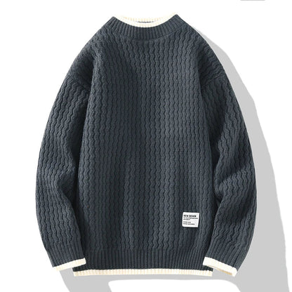 Herren Strickpullover Strukturstrick