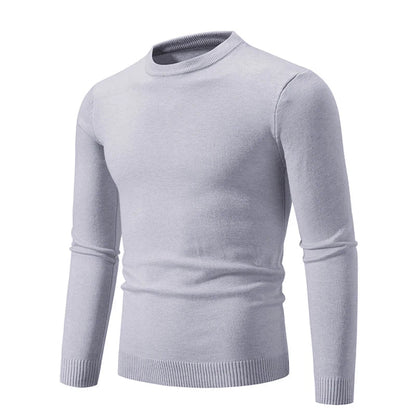 Eveloria Herren Sweatshirt Dünnes Freizeitshirt Grau