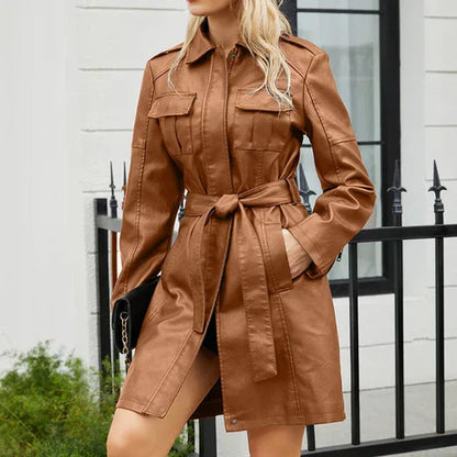 Loreth Damen Mantel Mid-Length Tailliert