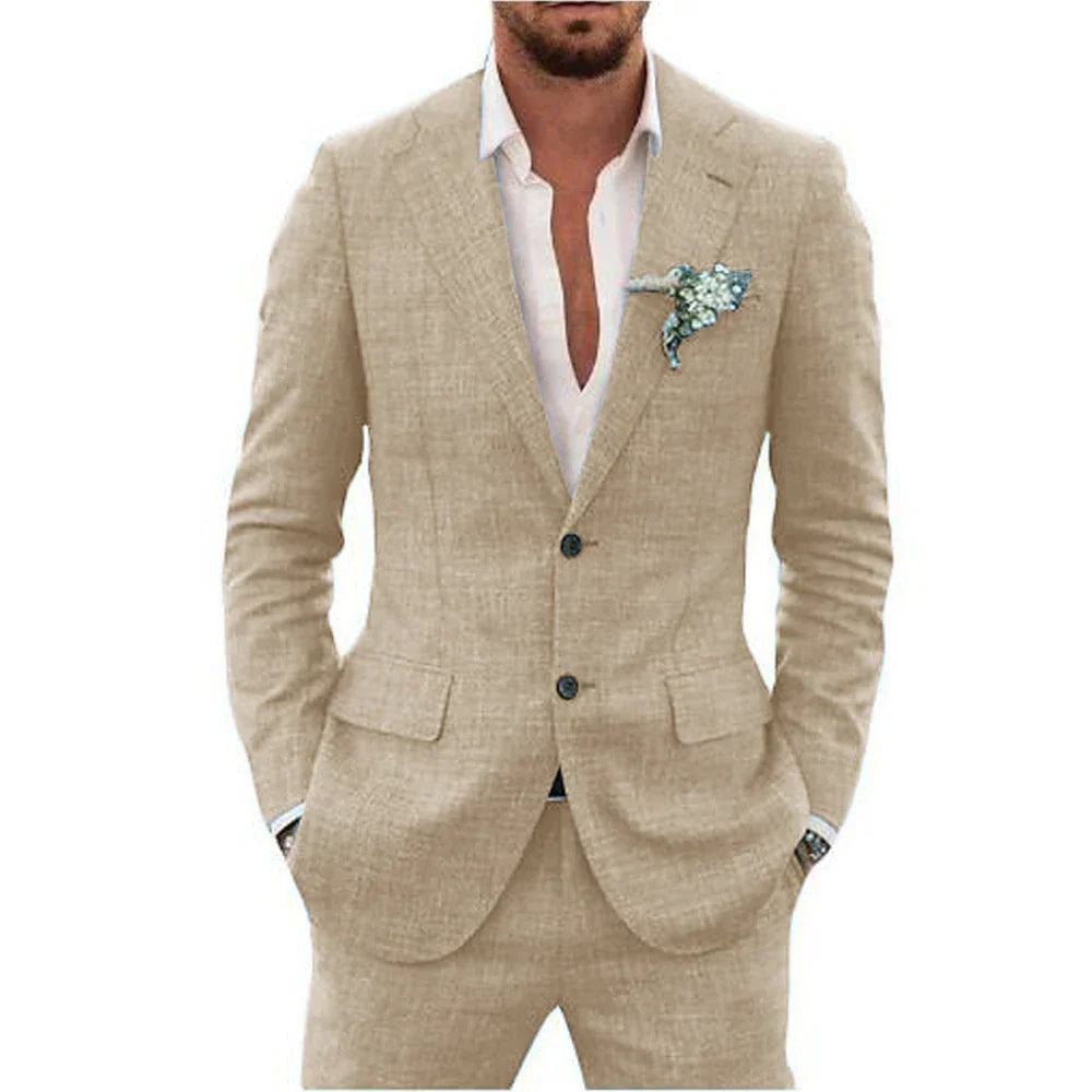 Herren Anzug Sommer Slim Fit
