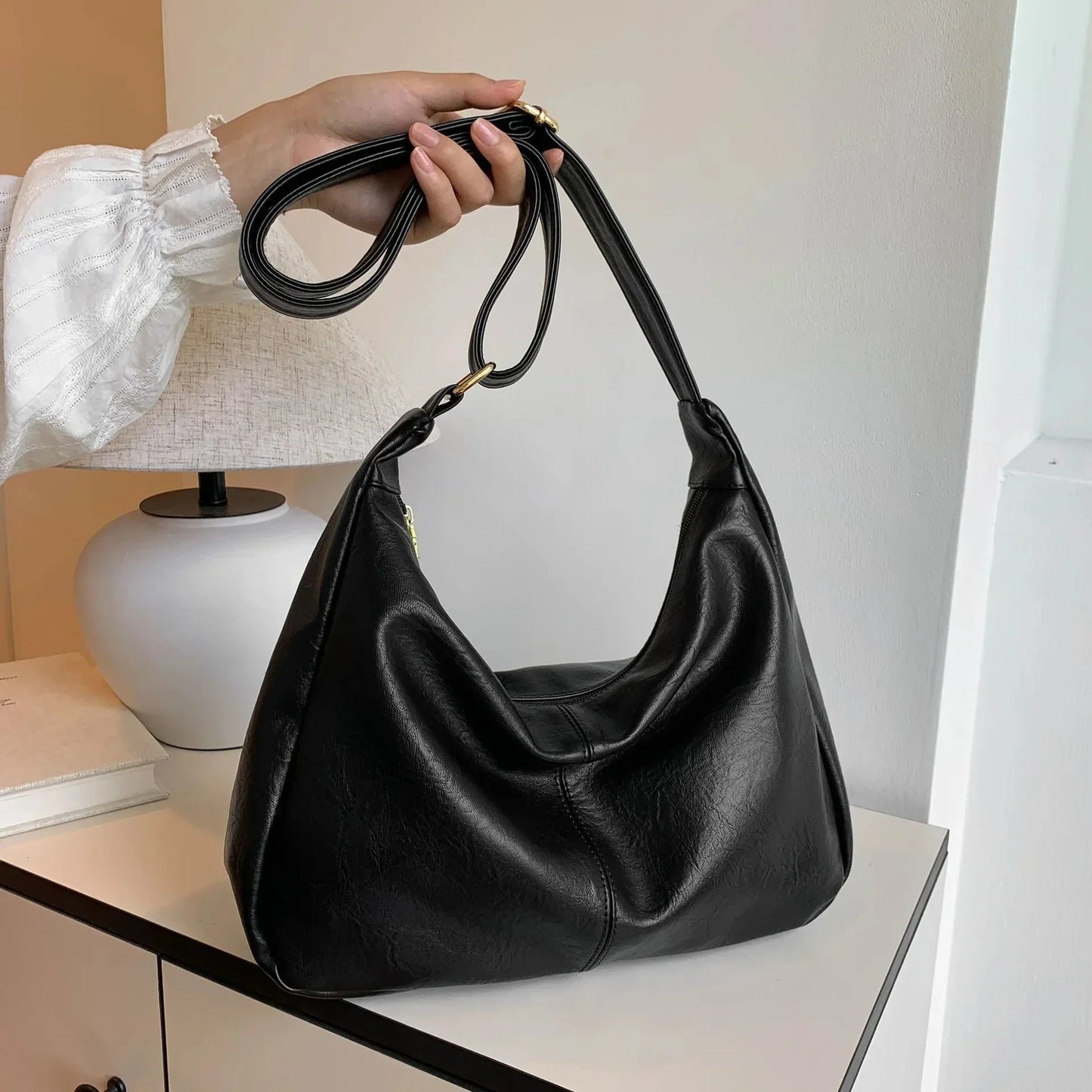 Damen Hobo-Handtasche Lässig