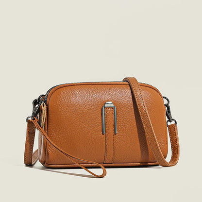 Damen Crossbody Schultertasche Elegant Leder
