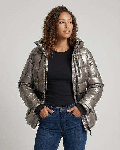 Damen Skijacke Wasserdicht Funktionell Schwarz - Eveloria