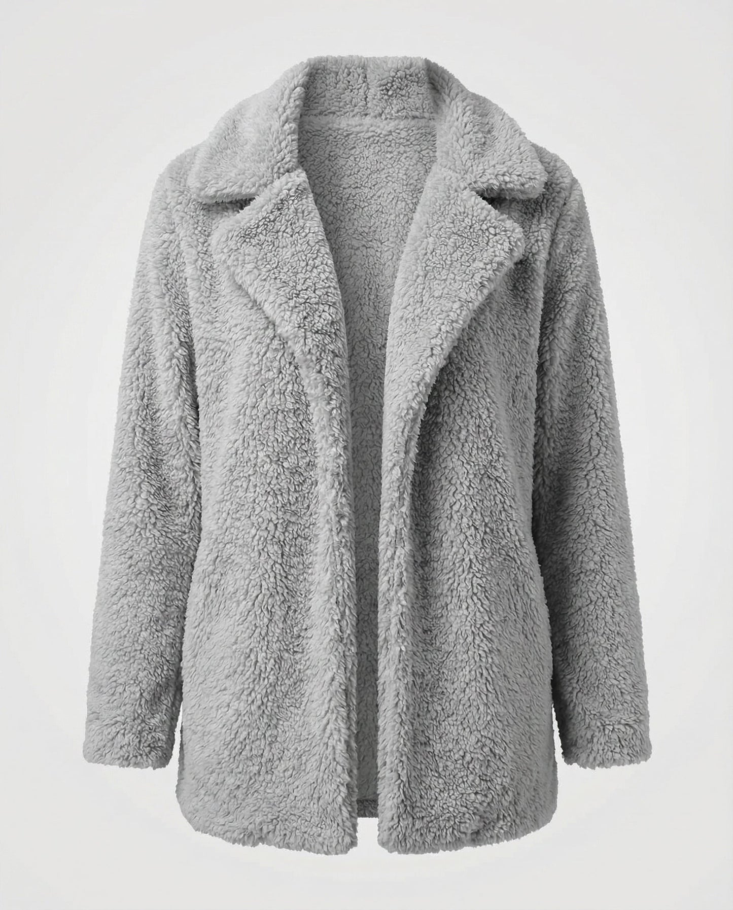 Damen Fleece Mantel Warm