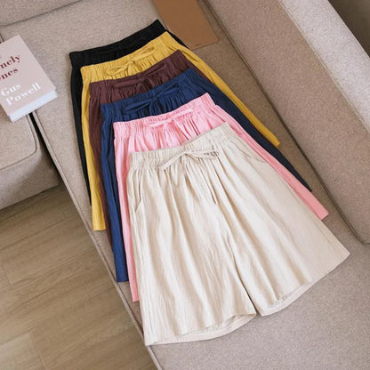Eveloria Damen Baumwoll Shorts Knielang