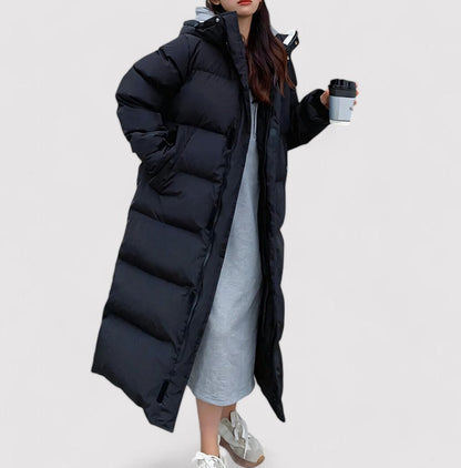 Damen Winterjacke Oversized Pufferjacke Kapuze