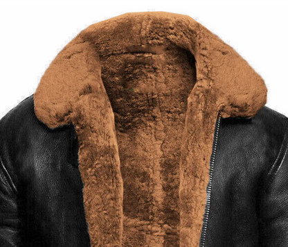 Noah Damen Shearling Lederjacke
