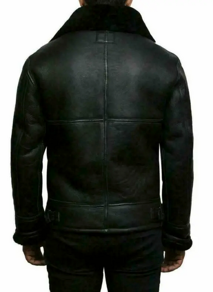 Noah Damen Shearling Lederjacke