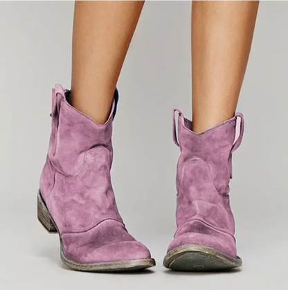 Roselle Damen Westernstiefel Wildleder Elegantes Design