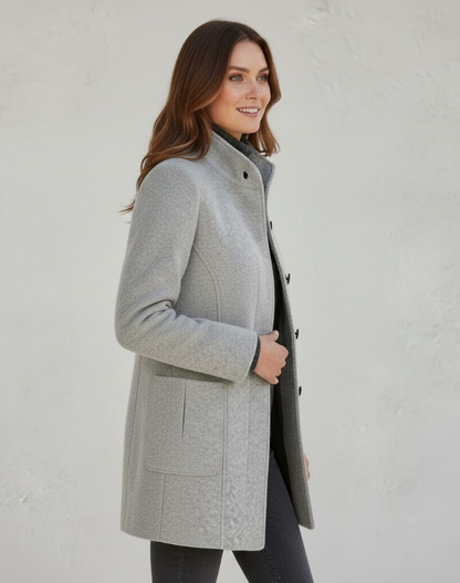 Eveloria Damen Kurzmantel Modern Elegant für Alltag