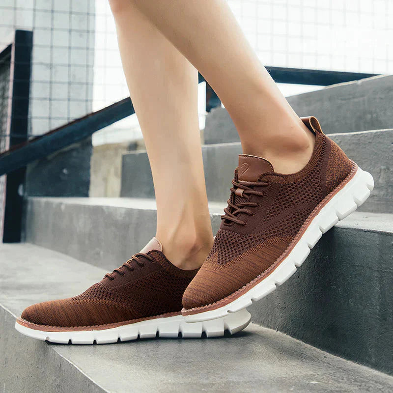 Herren Schlupf-Sneakers Atmungsaktives Mesh Bequem Schwarz - Eveloria