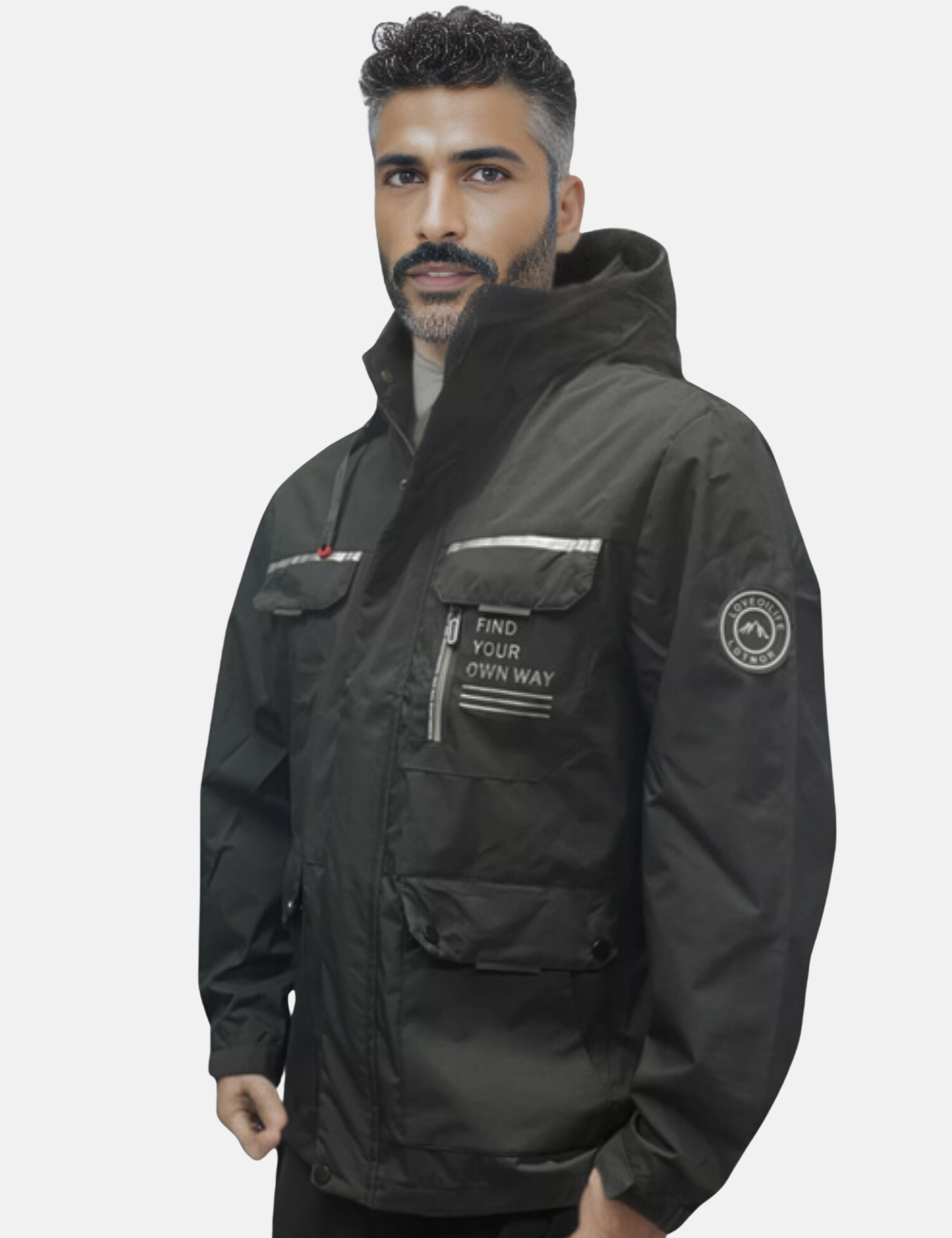 Herren Winterjacke Wasserdicht Mit Kapuze Schneefest - Eveloria