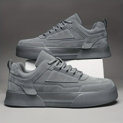 Herren Plateau Sneaker Dicke Sohle Schwarz - Eveloria